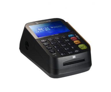 ﻿﻿제품 특징- ​싸인패드(KDP-K301)세트 상품* SAMSUNG Pay / LG Pay 지원- 4인치 Color LCD 적용- 2인치 Printer 사용(최대 50파이 전표 사용)- 외부기기(Sign-Pad,Multi-Pad,Barcode Reader)연동- POS 연동 기능(IC리더기)- 프로그램 온라인(TMS)&오프라인(USB)업데이트- 다양한 매출집계 / LCD 배경이미지 설정제품 사양CPU - CORETEX A9메모리 - Flash Rom : 256 Mbyte            RAM : 256 MbyteMS Reader - ISO 7811 Standard, 2/3Track모뎀 - 56Kbps 고속 MODEMLCD - TFT 4인치 LCD프린터 - 인쇄방식 : 2인치 Thermal manual cut            인쇄속도 : 100 mm/secIC Reader - ISO 7816 ,EMV L1 / L2 인증OS - LinuxPORT - Serial RJ11 : Tel 2port (전화선, 전화기)          Serial RJ9 : RS232 serial 3port          RJ45 : LAN 1port          USB : USB A typeSIZE - 85mm(W) x 180mm(L) x 115mm(H) 